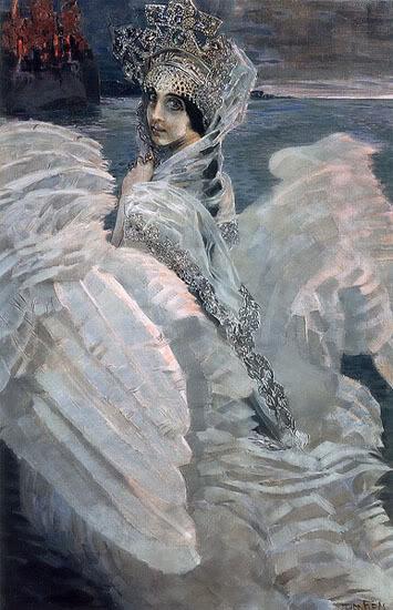 Mikhail Vrubel Swan princess. china oil painting image